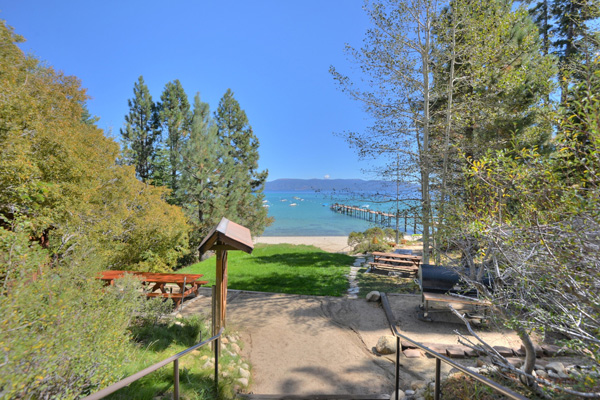 Tahoe Vacation Rentals - Lake Front House - View of the lake and pier